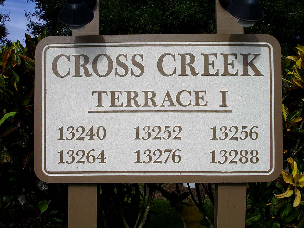 Cross Creek Terraces Signage